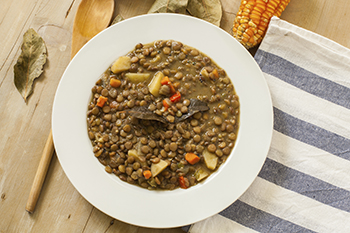 Lentil and vegetables